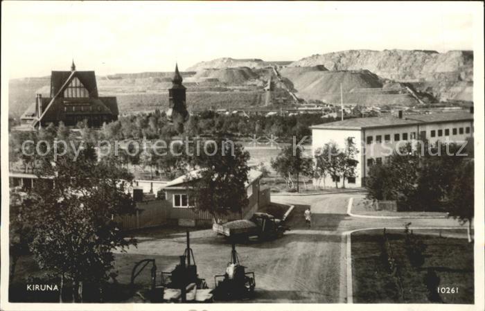 Kiruna Ortsansicht mit Kirche