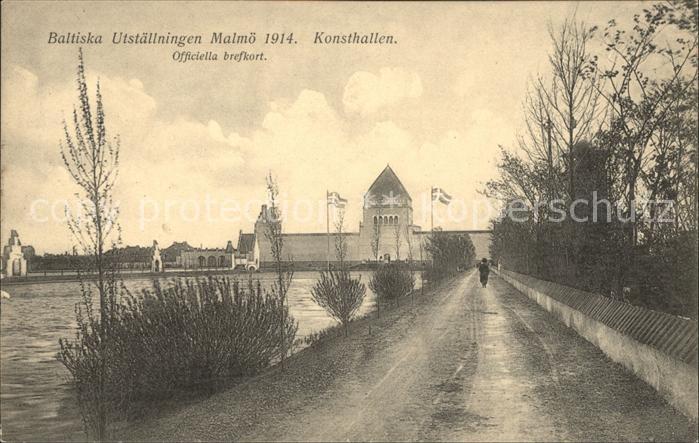 Malmoe Baltiska Utstaellningen 1914 Konsthallen Ausstellung