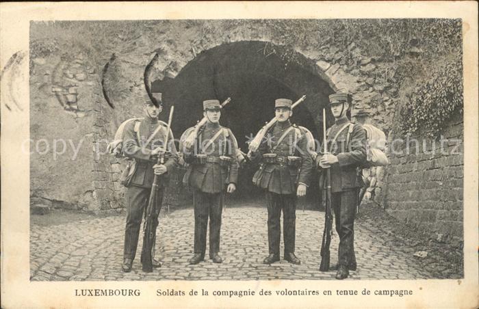 LUXEMBOURG  Luxemburg Soldats compagnie des volontaires