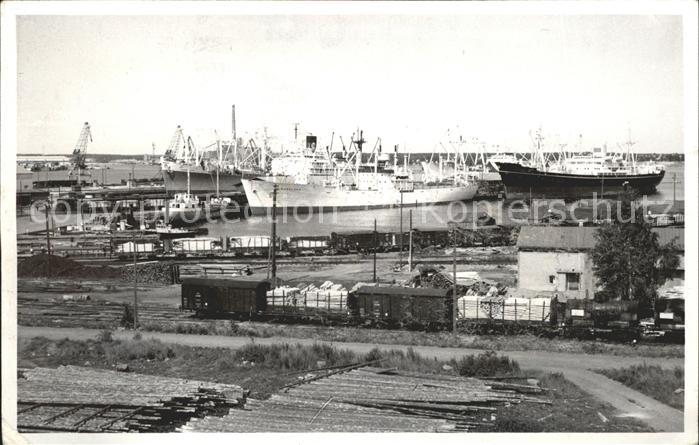 Karhula Hafen Schiff Dampfer