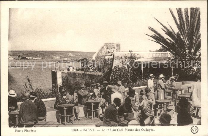 Rabat Marokko Le the au Cafe Maure des Oudayas