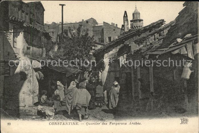 Constantine Algerien Quartier des Forgerons Arabes