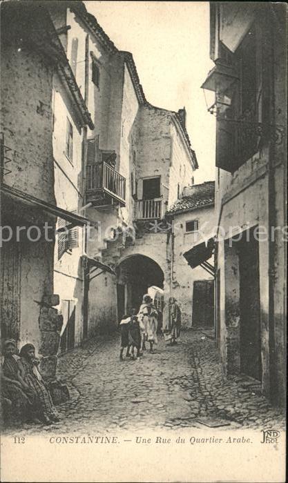 Constantine Algerien Une Rue du Quartier Arabe