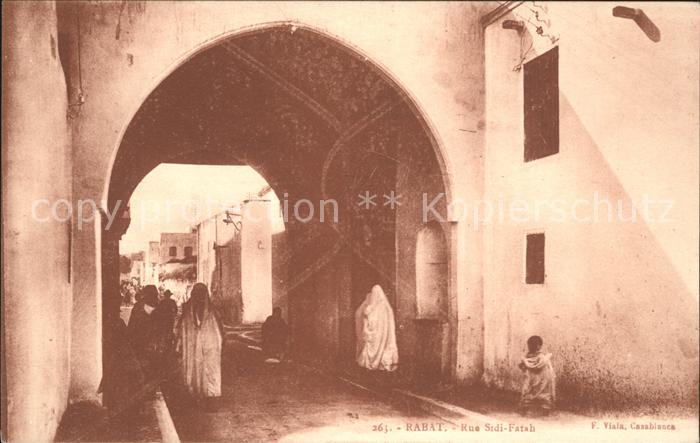 Rabat Marokko Rue Sidi Fatah