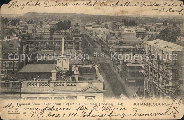 Johannesburg Gauteng General view taken from Ecksteins Building