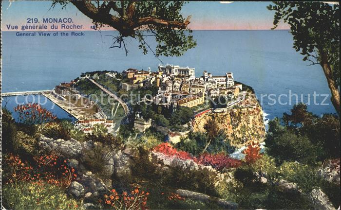 Monaco Vue generale du Rocher