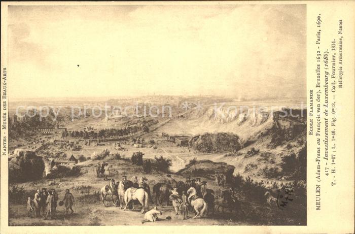 Kuenstlerkarte Investissement de Luxembourg 1684 Meule