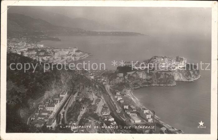 Monaco Vue generale Le Rocher