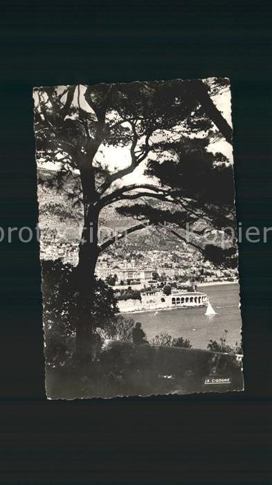Monte-Carlo Vue prise des Jardins Saint Martin