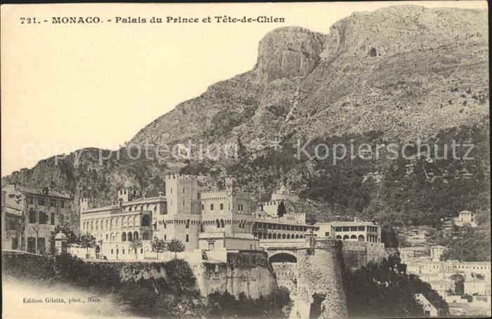 Monaco Palais du Prince et Tete de Chien