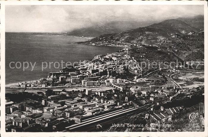 Ventimiglia Liguria Veduta generale e fiume Roia
