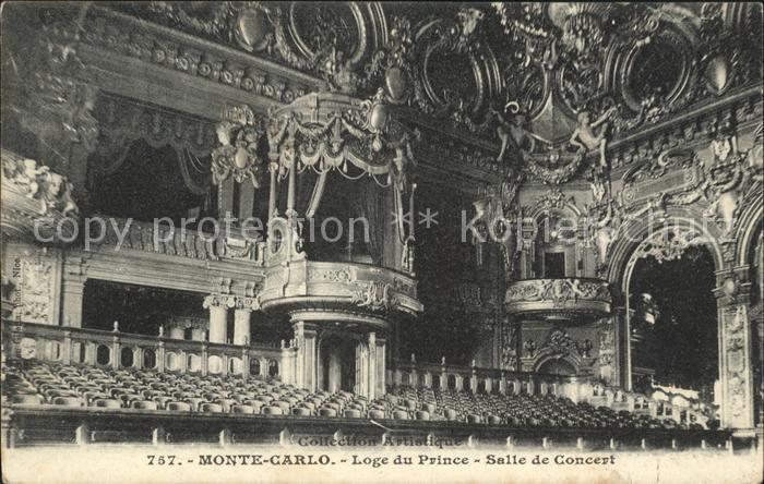 Monte-Carlo Loge du Prince Salle de Concert