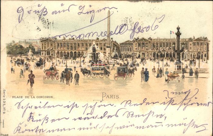 Paris Place de la Concorde Pferdekutsche