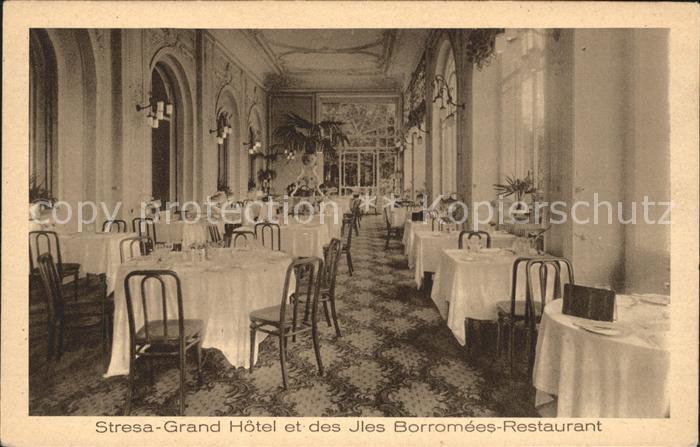 Stresa Lago Maggiore Grandhotel Restaurant Iles Borromees