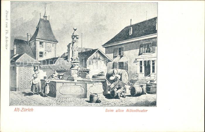 Zuerich Beim alten Aktientheater