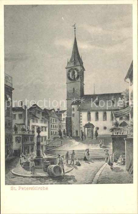 Zuerich St Peterskirche