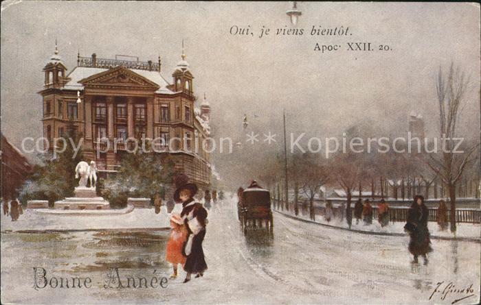 Zuerich Geiserbrunnen Kuenstlerkarte