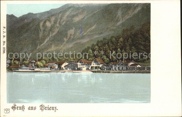 Brienz BE Haeuser am See