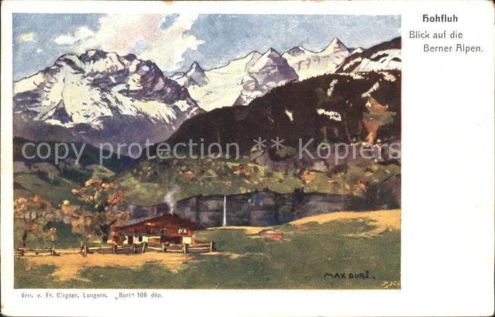 Hohfluh Bruenig BE Blick auf die Berner Alpen