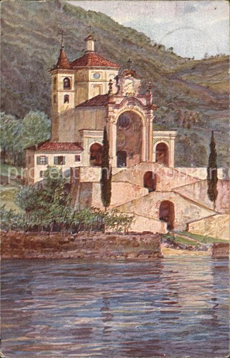 Campione d Italia Chiesa Lago Künstlerkarte