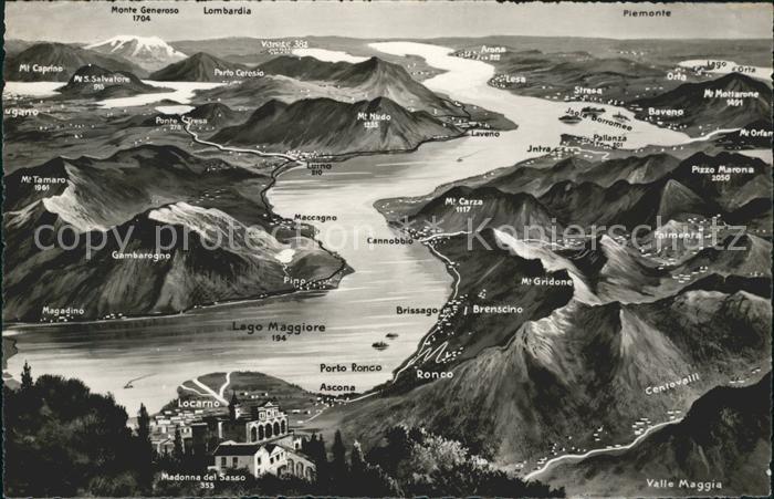 Lago Maggiore Panoramakarte