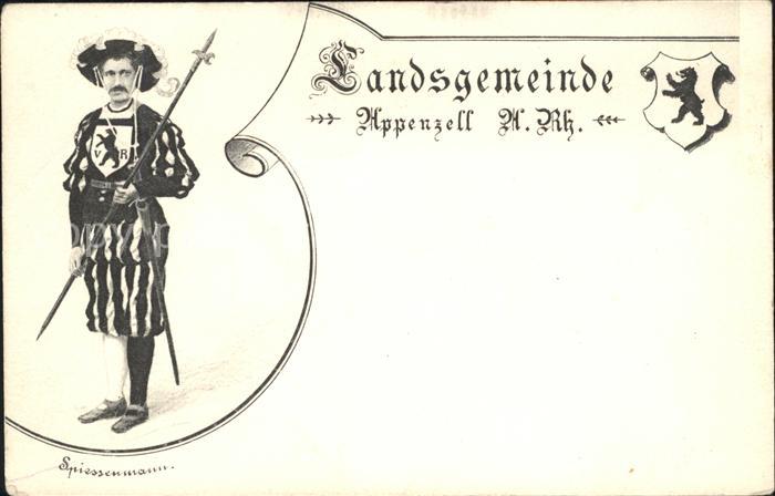 Appenzell IR Spiessmann Landsgemeinde Wappen