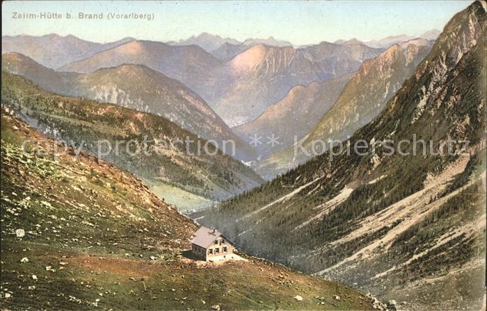 Vorarlberg Zalimhütte bei Brand