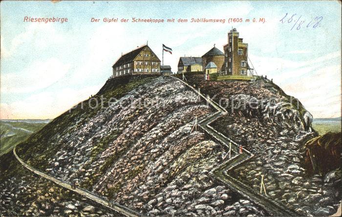 Riesengebirge Krkonose Karkonosze Gipfel Scheekoppe Jubiläumsweg