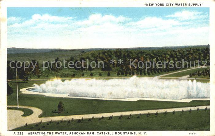 New York City Water Supply Aerating the Water Achokan Dam Catskill Mountains