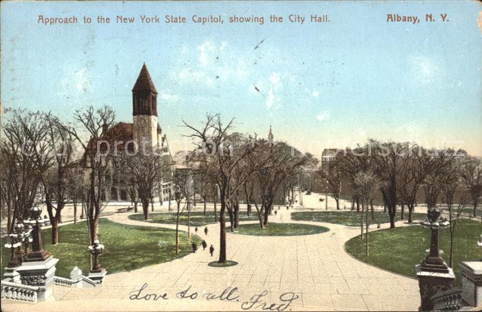 Albany New York Approach to the New York State Capitol