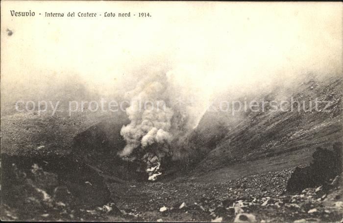 Vesuvio Interno del Cratere Lato nord