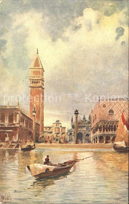 Venezia Venedig Künstler C. Willy