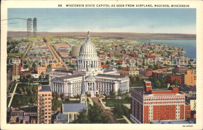 Madison Wisconsin Fliegeraufnahme