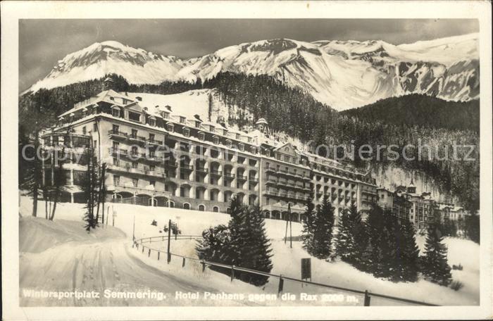 Semmering Niederoesterreich Hotel Panhans