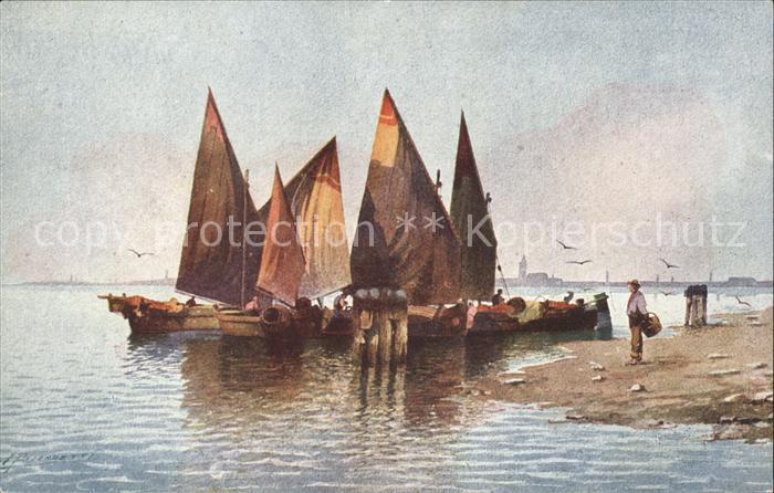 Venezia Venedig Bragozzi