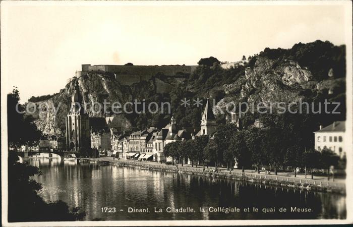 Dinant Wallonie Citadelle Collegiale quai de Meuse