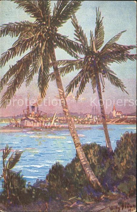 Daressalam Künstlerkarte Prof. Willy Stöwer Koloni