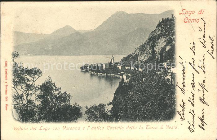 Lago di Como antico Castello Torre Vezio
