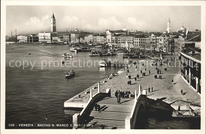 Venezia Venedig Bacino S. Marco Panorama