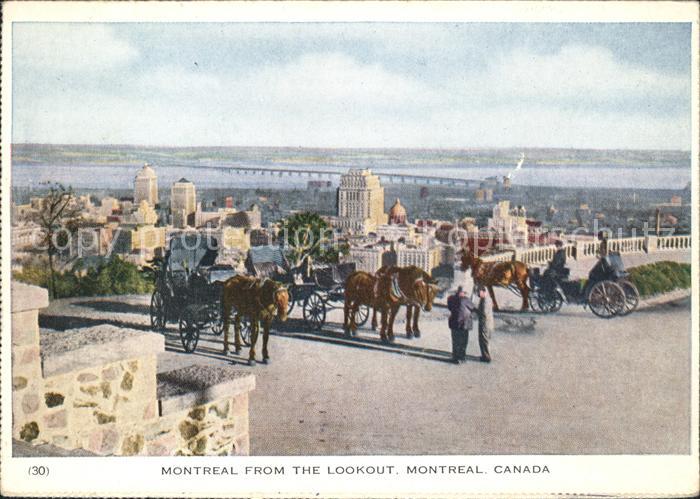 Montreal Quebec from the lookout