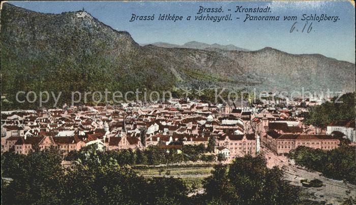 Brasso Brasov Kronstadt Panorama vom Schlossberg