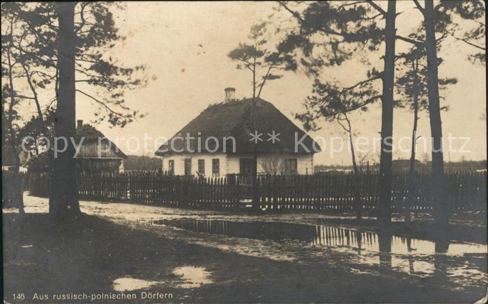 Polen Aus russisch polnischen Doerfen