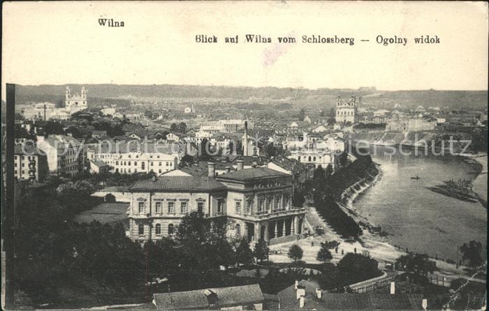 Wilna Wilno Blick Wilna vom Schlossberg