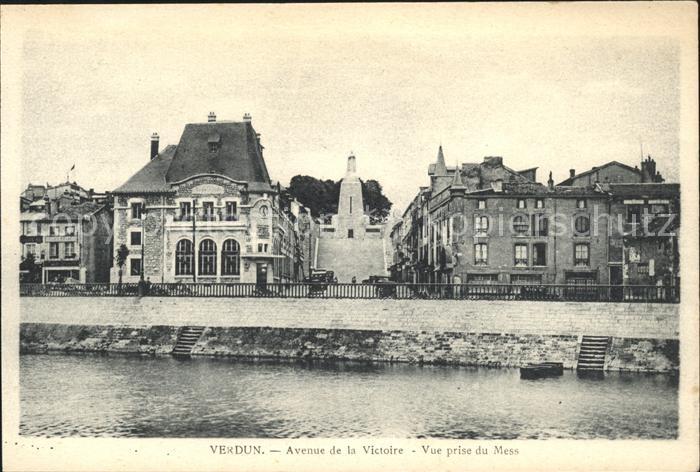 Verdun Meuse Avenue de la Victore Vue prise du Mess