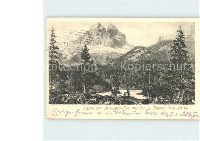 Misurinasee mit den Drei Zinnen