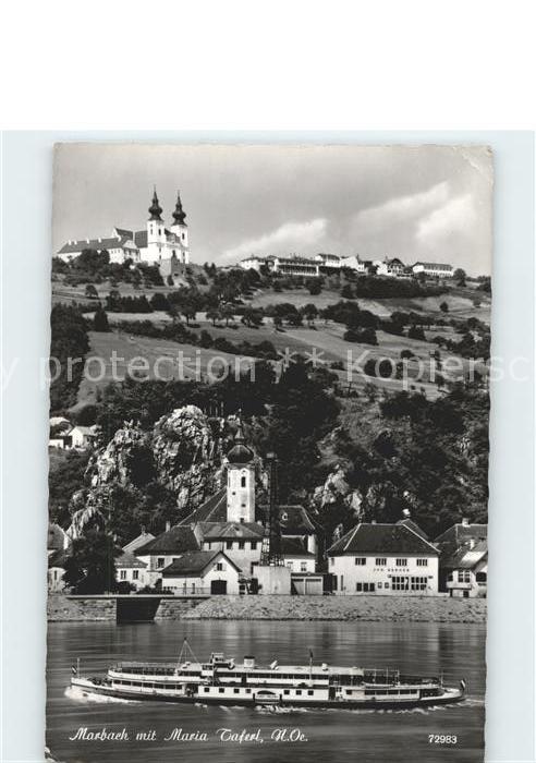 Marbach Donau mit Maria Taferl Donau Dampfer