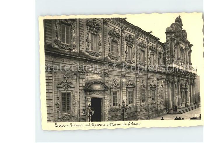 Lecce Palazzo sul Gourme e Chiesa di S Croce
