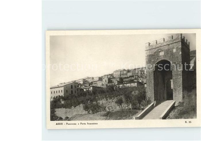 Assisi Umbria Panorama e Porta Sementone