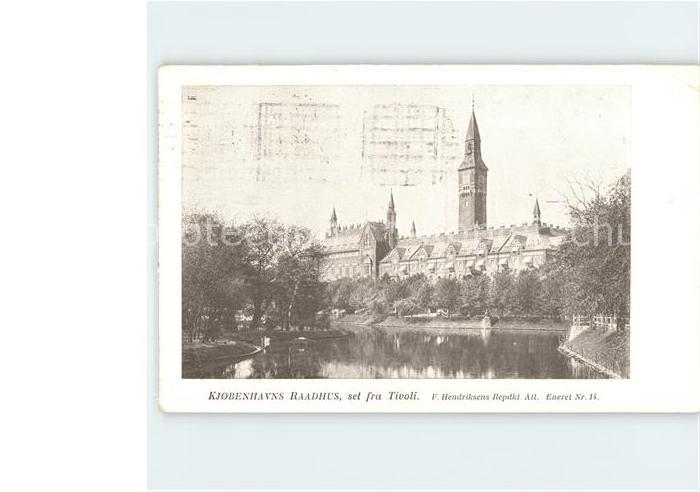Kobenhavn Raadhus set fra Tivoli