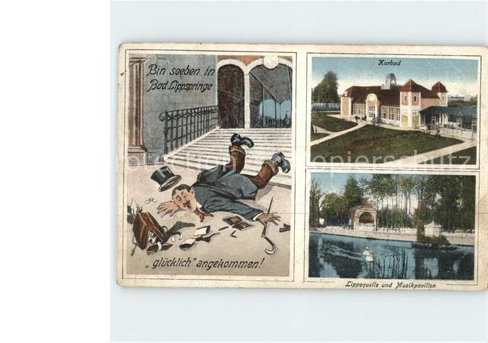 Bad Lippspringe Kurbad Lippequelle und Musikpavillon